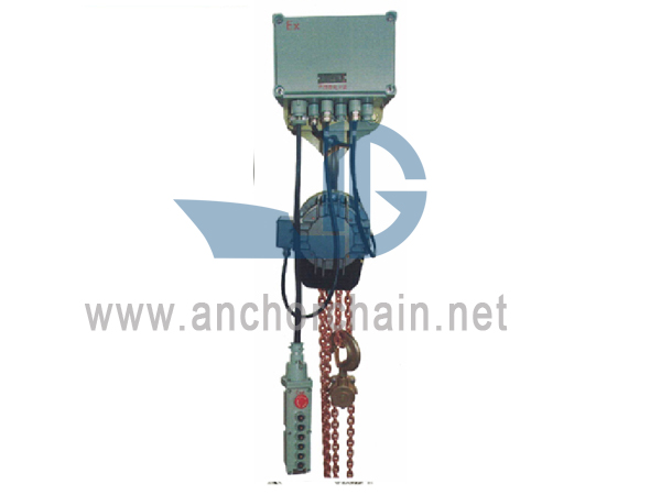 DHBS Tipi Partlayışa Qarşı İon Davamlı Elektrik Zəncirli Qaldırıcı (Növü işləyin)