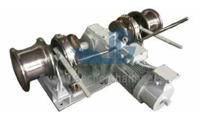 Üfüqi elektrik kombinə edilmiş Windlass